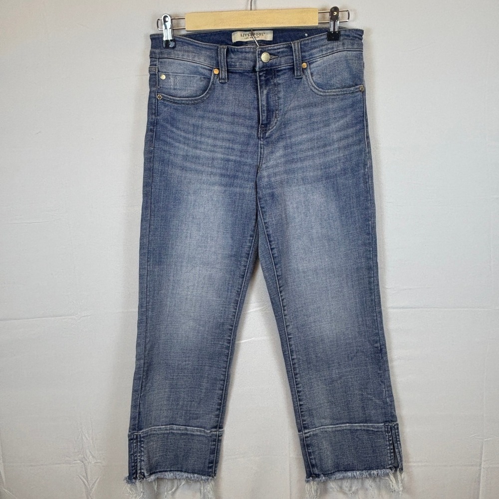 Liverpool Los Angeles Double Fray Hem Liv Non-Skinny Skinny Raw‎ Hem 6/28